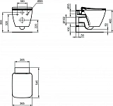 Унитаз подвесной Ideal Standard Strada II T359701