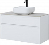 Тумба под раковину Aquanet Nova Lite 100 белый (2 ящика) 00242581