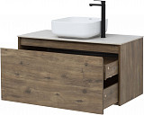 Тумба под раковину Aquanet Nova Lite 100 дуб рустикальный (1 ящик) 00249520