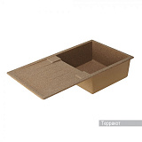 Мойка для кухни Aquaton Верона прямоугольная с крылом терракотовая 1A710032VR270