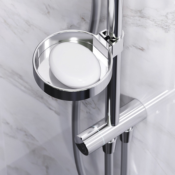 F0770A100 Spirit V2.0 душ.система, набор: верхн.душ d 250 мм, ручн.душ 3 ф-ции d 120 мм, переключате