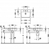 Раковина Duravit P3 Comforts 2331550000 55 см
