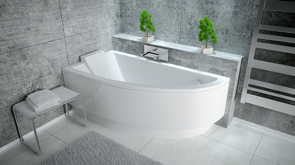 Акриловая ванна Besco Praktika 140x70 WAP-140-NL Левая
