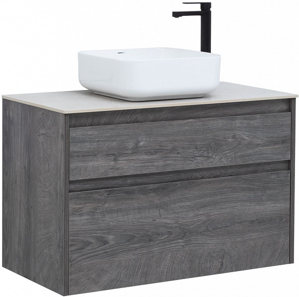 Тумба под раковину Aquanet Nova Lite 90 дуб рошелье (2 ящика) 00242267