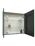 Зеркало-шкаф Континент "Mirror Box black Led" 600х800