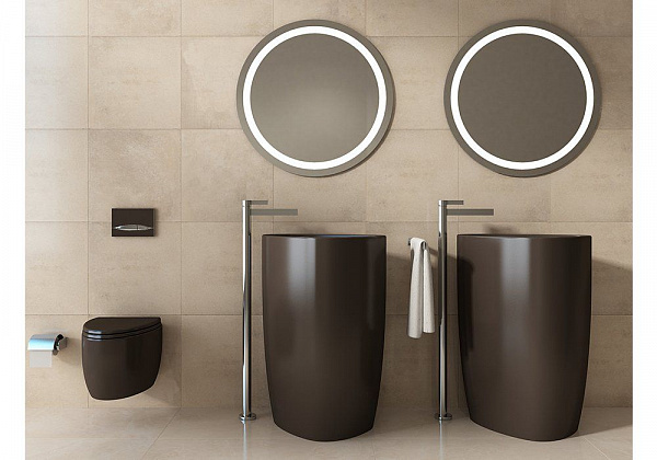 Раковина Bocchi Etna моноблок 1075-025-0125 кофейная