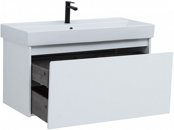 Тумба под раковину Aquanet Nova Lite 100 белый (1 ящик) 00242580
