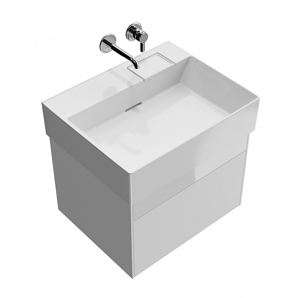 Тумба Kerama Marazzi LOGICA подвесная 2 ящика 60 см, белоснежный