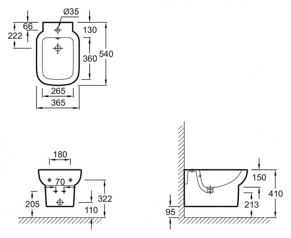 Биде подвесное Jacob Delafon Replay E4834-00