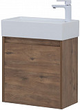 Тумба под раковину Aquanet Nova Lite 50 дуб рустикальный (1 дверца) 00298855