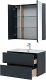 Мебель для ванной Aquanet Алвита New 80 2 ящика, антрацит 00274200