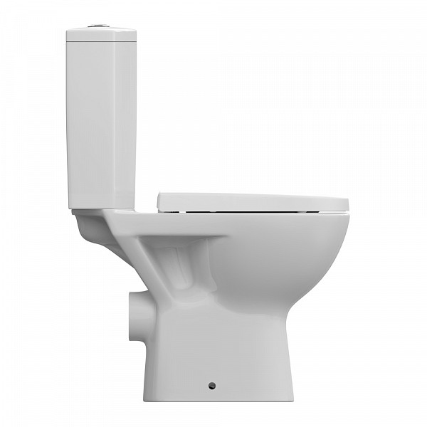 Унитаз-компакт Cersanit Parva New Clean On S-KO-PA011-3/6-Con-DL-w напольный безободковый с микролифтом 