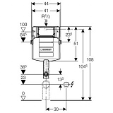 Смывной бачок скрытого монтажа для унитаза Geberit Sigma 12 UP320 109.300.00.5 для унитазов