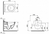 Чаша унитаза подвесного Bocchi Taormina Arch 1012-004-0129 черная матовая