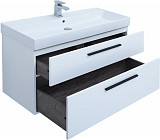 Тумба под раковину Aquanet Nova 100 белый глянец 00249922