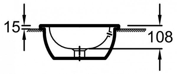 Встраиваемая раковина Jacob Delafon Vox 44,2х36,2 см EYD102-00