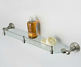 Полка стеклянная с бортиком Wasserkraft Ammer K-7044