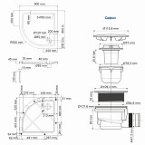 Душевой поддон Wasserkraft Isen 26T00