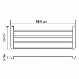 Полка для полотенец Wasserkraft Kammel K-8311