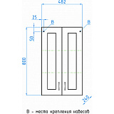 Подвесной шкаф Style Line Эко стандарт 48х80