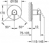 Смеситель для душа Grohe Plus 24059003