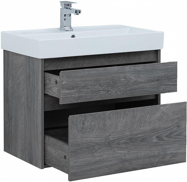 Тумба под раковину Aquanet Nova Lite 75 дуб рошелье (2 ящика) 00242273