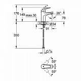 Смеситель для раковины Grohe BauCurve 32848000