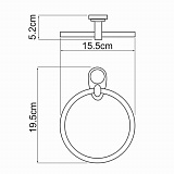Держатель полотенец Wasserkraft Main K-9260
