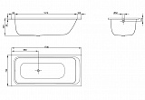 Стальная ванна Bette  Select 170х75 3412-000