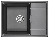 Мойка кухонная Granula прямоугольная кварц 6503, ЧЁРНЫЙ