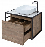 Тумба под раковину Aquanet Nova Lite Loft 75 R дуб рустикальный 00261657