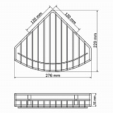Полка металлическая Wasserkraft K-1211