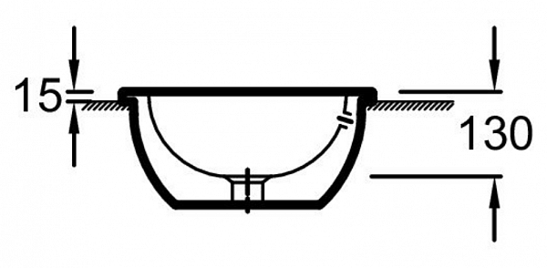 Встраиваемая раковина Jacob Delafon Vox 56,2х39,7 смEYB102-00