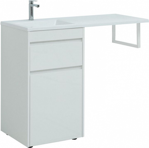 Тумба под раковину Aquanet Токио 58 белый (напольная, 1 ящик) 00239290