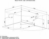 Акриловая ванна Aquanet Capri 170x110 L (с каркасом) 00205345