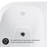 W72A-160R100W-A2 Ванна акриловая spirit  ассиметричная 160x100, без слива/перелива, правосторонняя