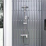 977780000 Jupiter душевая система с душевым смесителем-полкой, хром