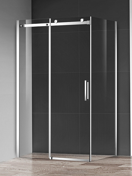 Душевая дверь в нишу AQUAme 1200*1950мм., стекло 8мм, цвет профиля хром.