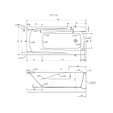 Акриловая ванна Cersanit Zen 180x85 P-WP-ZEN*180NL