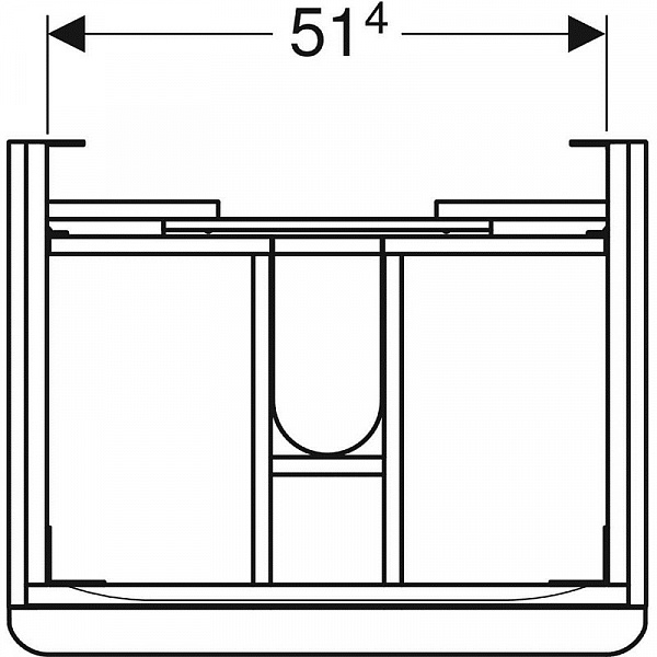 Комплект мебели "Идеальная тройка" Geberit Smyle 60 см 529.352.00.6 (витринный образец)
