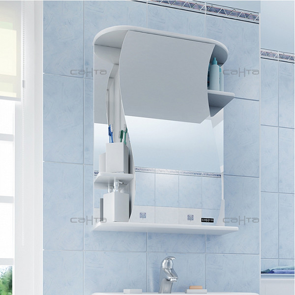 Зеркальный шкаф Лира 50 Санта 101050