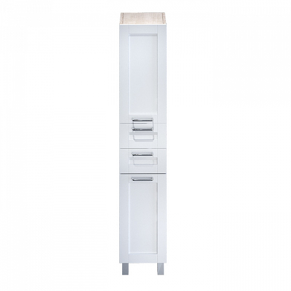 Пенал для ванной комнаты, напольный, белый/дерево, 36 см, Sena, IDDIS, SEN3600i97