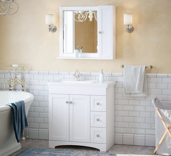 Шкаф подвесной Corozo Техас 20 универсальный белый SD-00000328