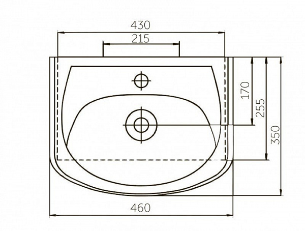 Тумба под раковину Corozo Орфей 45 белая SD-00000384