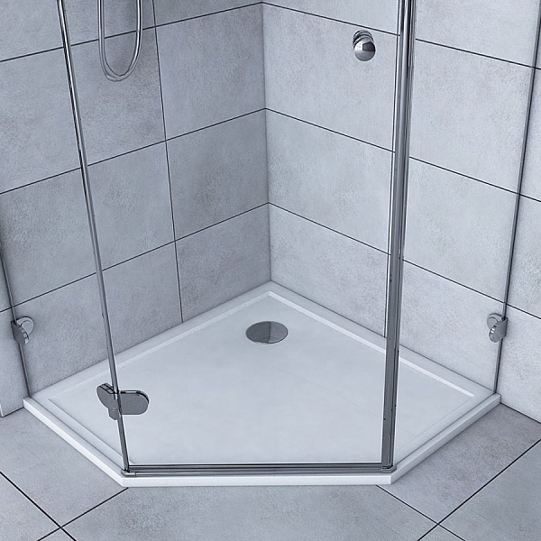 Душевой поддон Aquaton Калифорния 100х100 пятиугольный белый 1A714936CA010