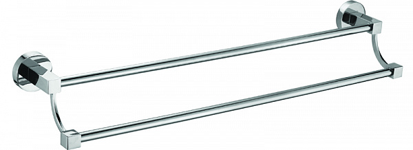 Полотенцедержатель AZARIO NESSY трубчатый двойной 58,5 см, хром (AZ-73102)
