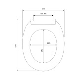 Сиденье для унитаза ID 01 046.1 белое