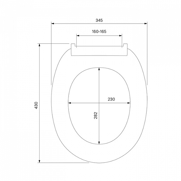Сиденье для унитаза ID 01 046.1 белое