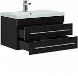Тумба под раковину Aquanet Верона 75 New черный матовый 00272427