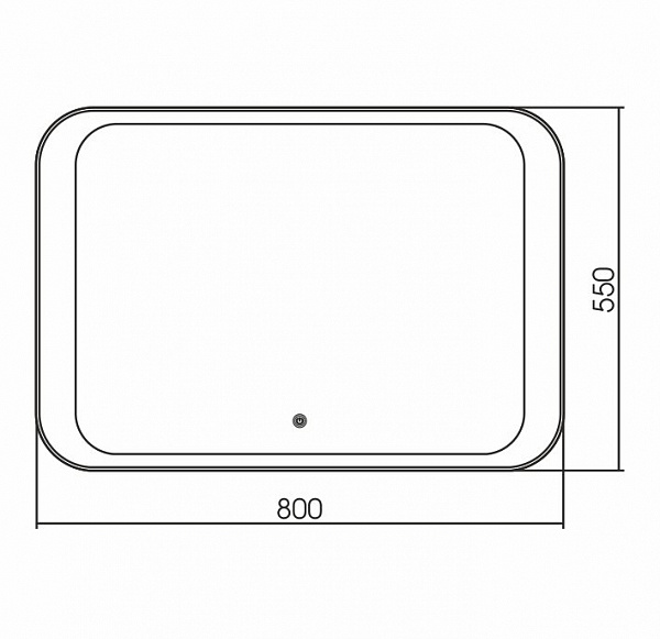 Зеркало MODERN (800*550) с сенсорным выключателем